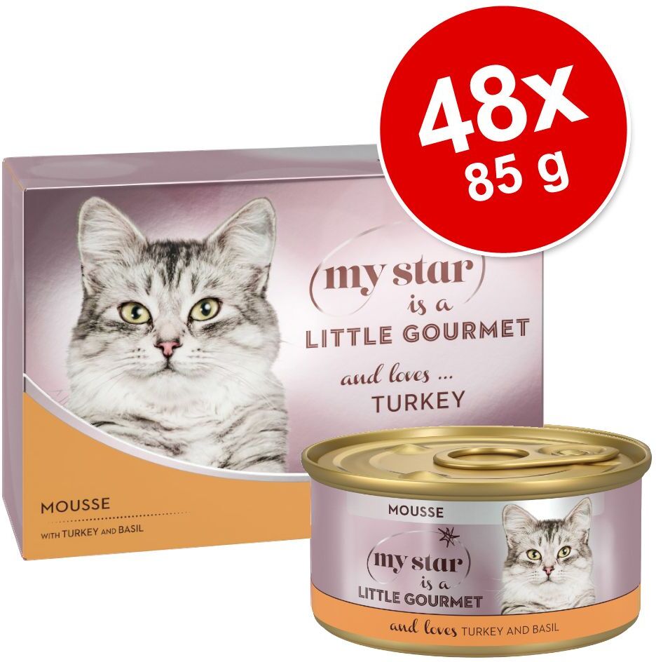 My Star 48x 85g Thunfisch & Basilikum is a little Gourmet - Mousse My Star Nassfutter für Katzen