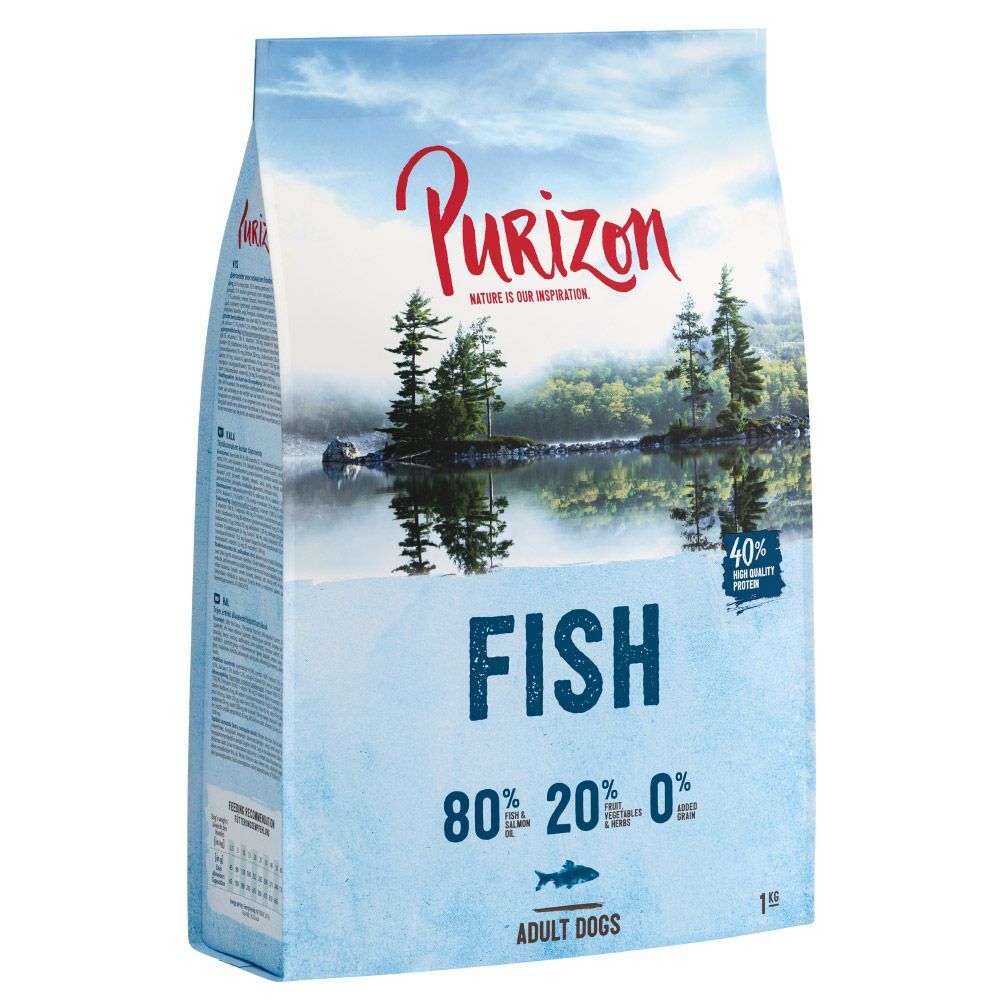 Purizon 4x 1kg Fisch Adult - getreidefrei Purizon Trockenfutter für Hunde