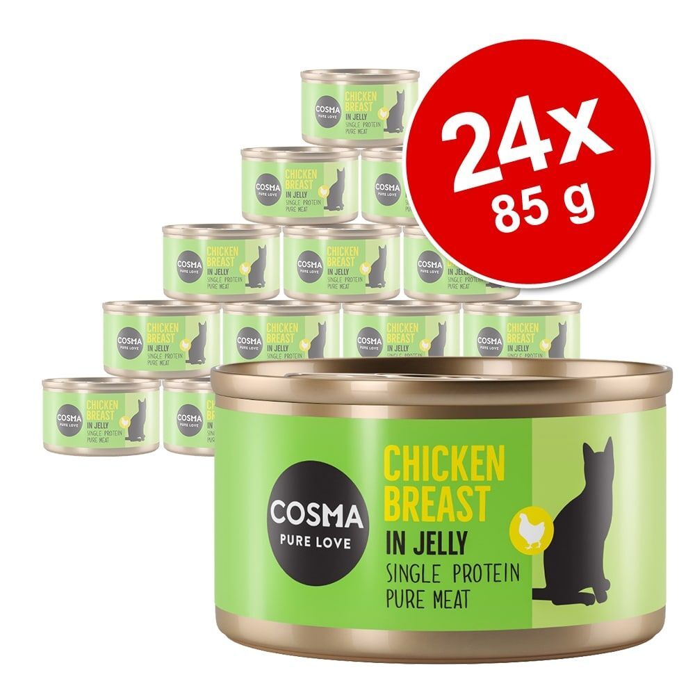 Cosma 24x85g Original in Jelly Skipjack Thunfisch Cosma Katzenfutter