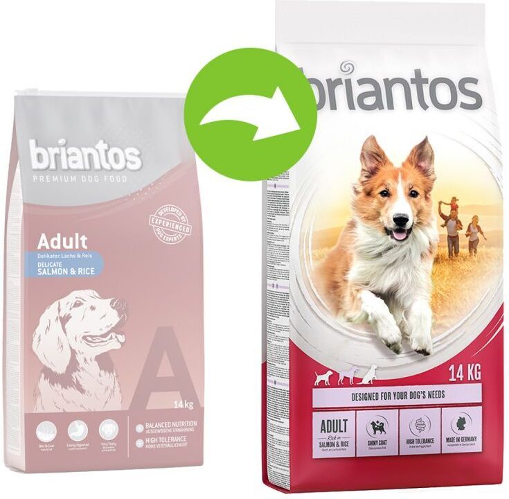 briantos 3kg Adult Lachs & Reis briantos Trockenfutter für Hunde