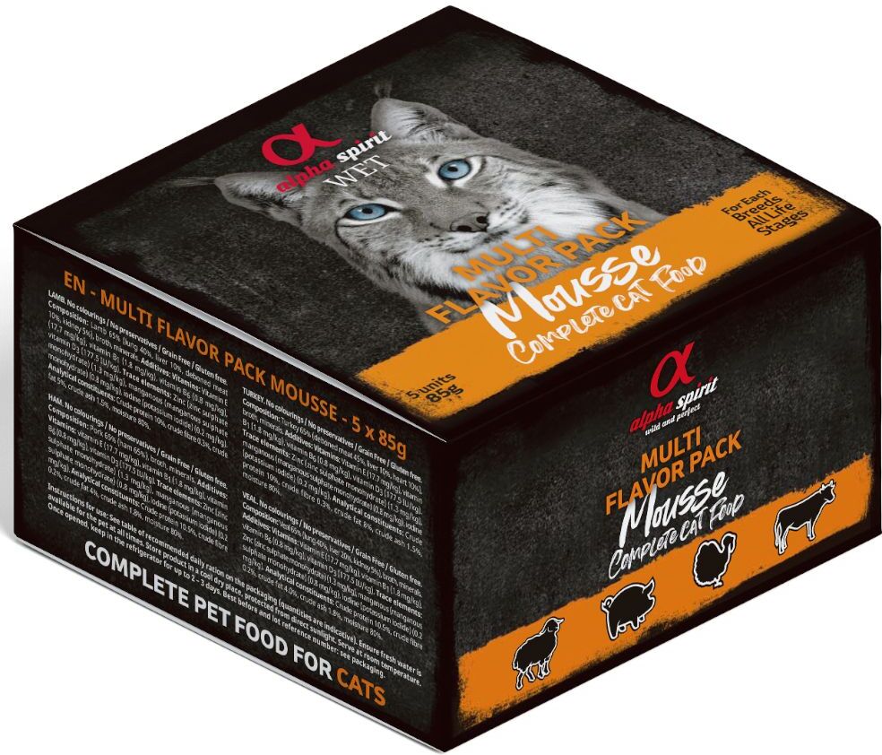 Alpha Spirit 20x 85g Multi-Flavour alpha spirit Nassfutter für Katzen