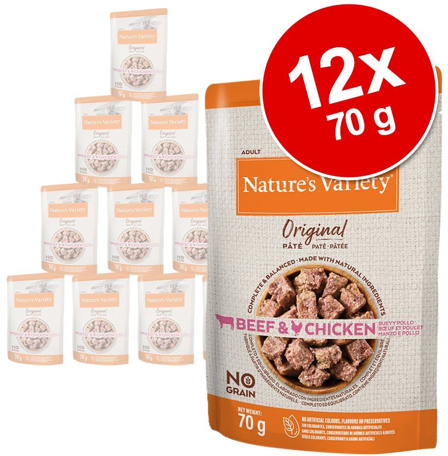 Nature’s Variety 12x 70g Original Paté No Grain Huhn & Gans Nature's Variety Katzenfutter Nass