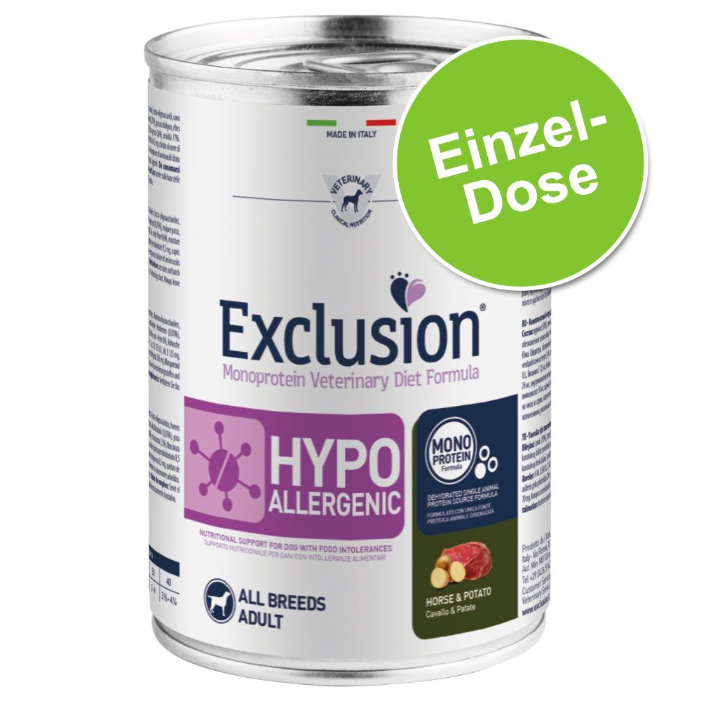 Exclusion Diet 400g Pferd & Kartoffel Exclusion Diet Hundenassfutter