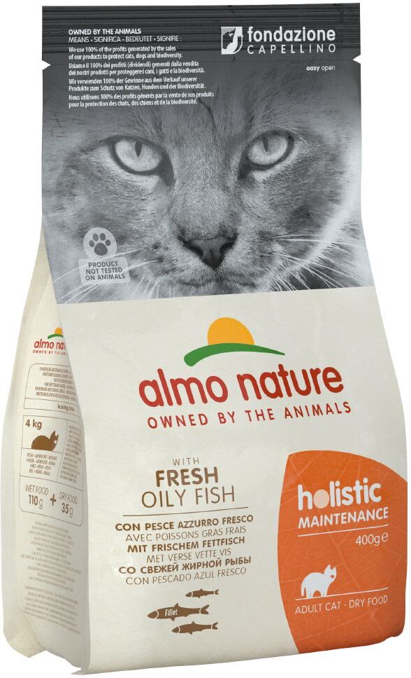 Almo Nature Holistic 2kg Fettfisch & Reis  Almo Nature Holistic Trockenfutter für Katzen