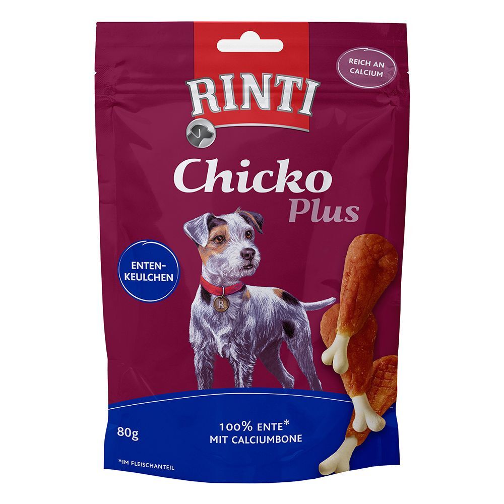 RINTI 80g Chicko Plus Entenkeulchen RINTI Hundesnacks