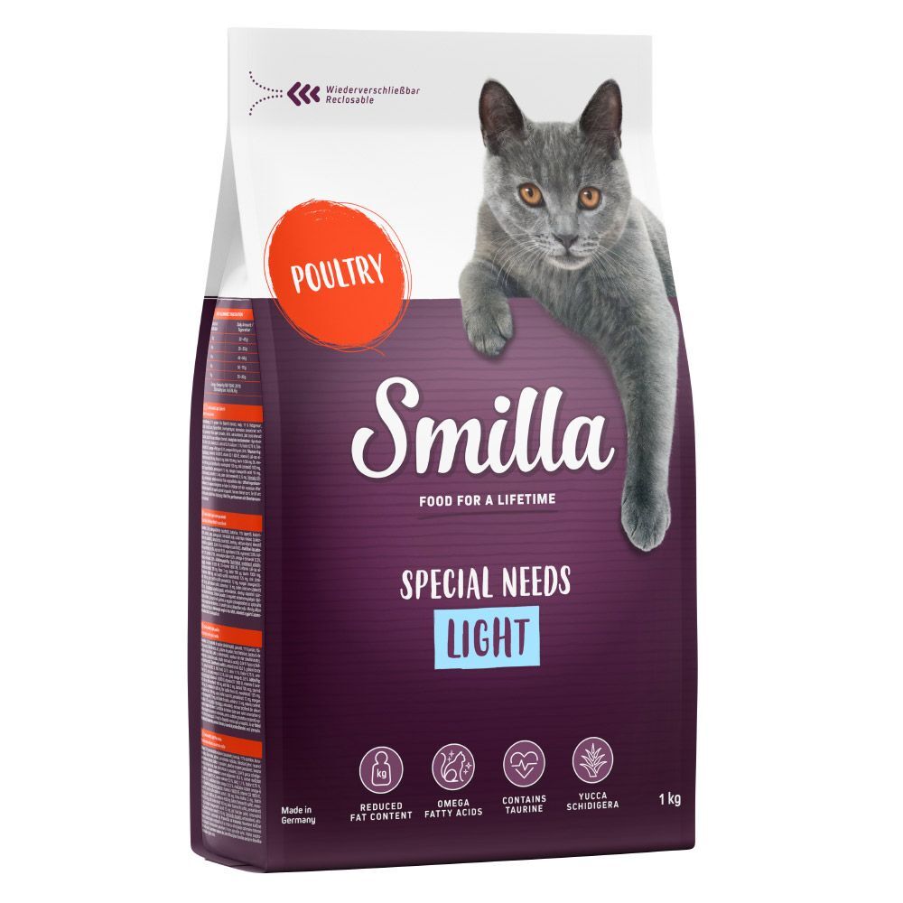Smilla 2x 10kg Adult Light Geflügel Smilla Trockenfutter für Katzen