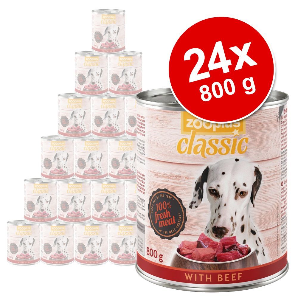 zooplus 24x 800g Huhn zooplus Classic Nassfutter für Hunde