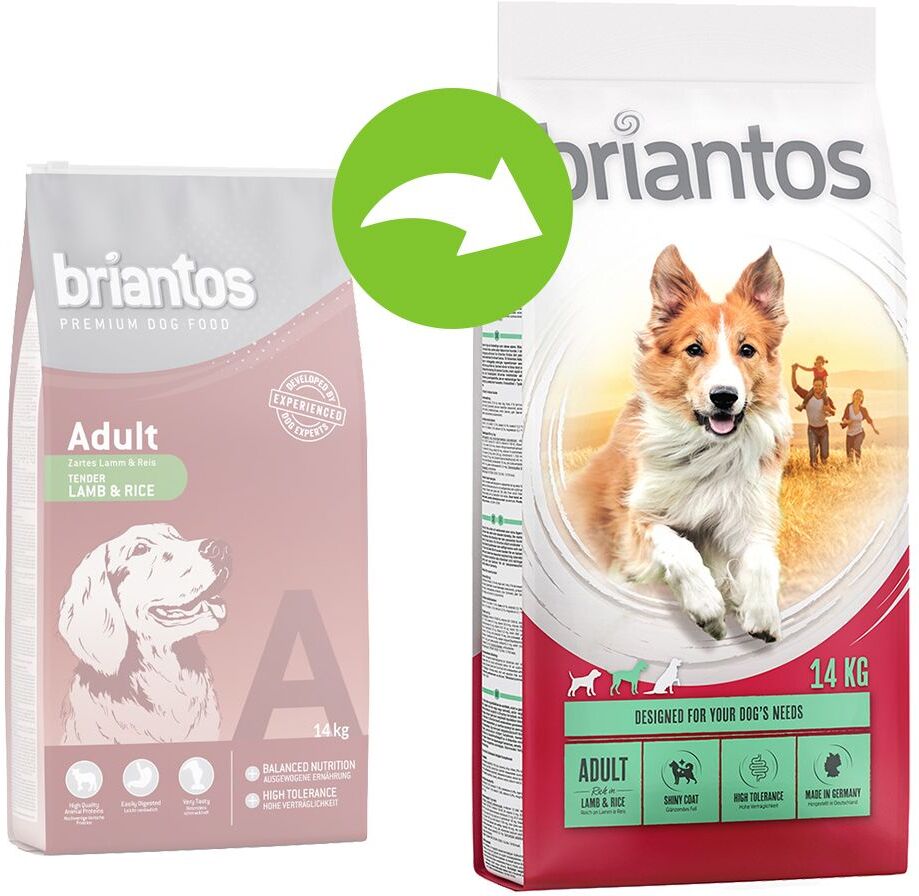 briantos 14kg Adult Lamm & Reis Briantos Trockenfutter für Hunde