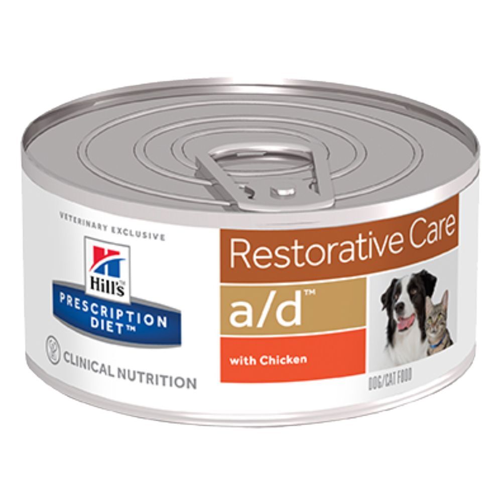 Hill's Prescription Diet 6x 156g a/d Restorative Care mit Huhn Hill's Prescription Diet Nassfutter für Hunde und Katzen