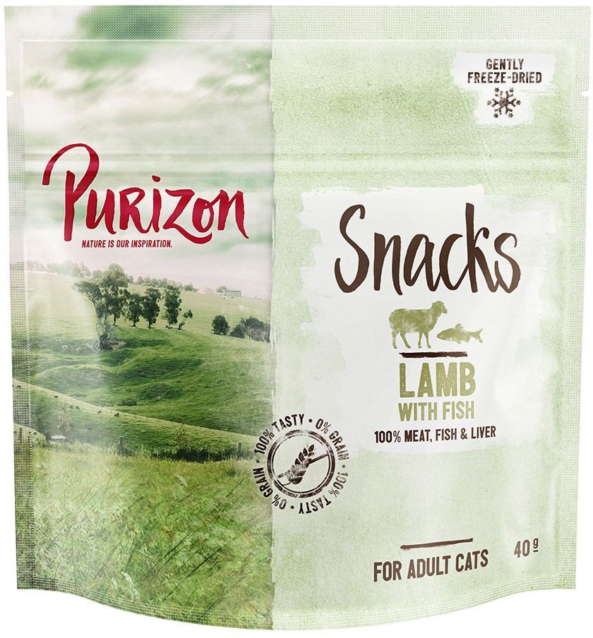 Purizon 40g Lamm mit Fisch Purizon getreidefreie Katzensnacks