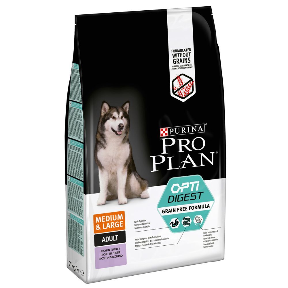 Pro Plan 2x 12kg Medium & Large PURINA Adult OPTIDIGEST Getreidefrei PRO PLAN Hundefutter Trocken