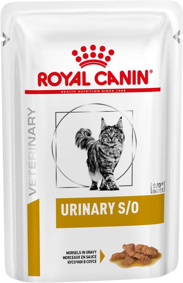 Royal Canin Veterinary Diet 24x 85g Veterinary Diet Feline Urinary S/O (Häppchen in Sosse) Royal Canin Nassfutter für Katzen