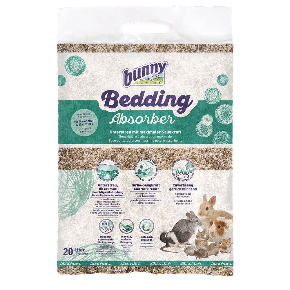 Bunny 2x 20l Bedding Absorber Bunny Kleintiere