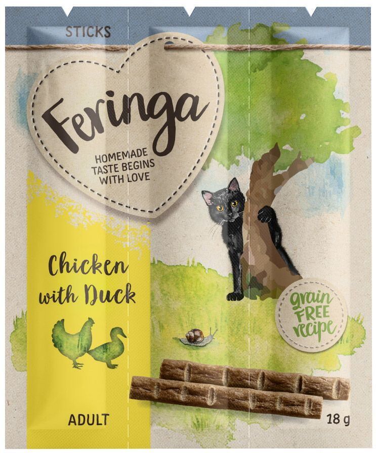 Feringa 3x 6g Sticks Huhn & Ente Feringa Katzensnacks