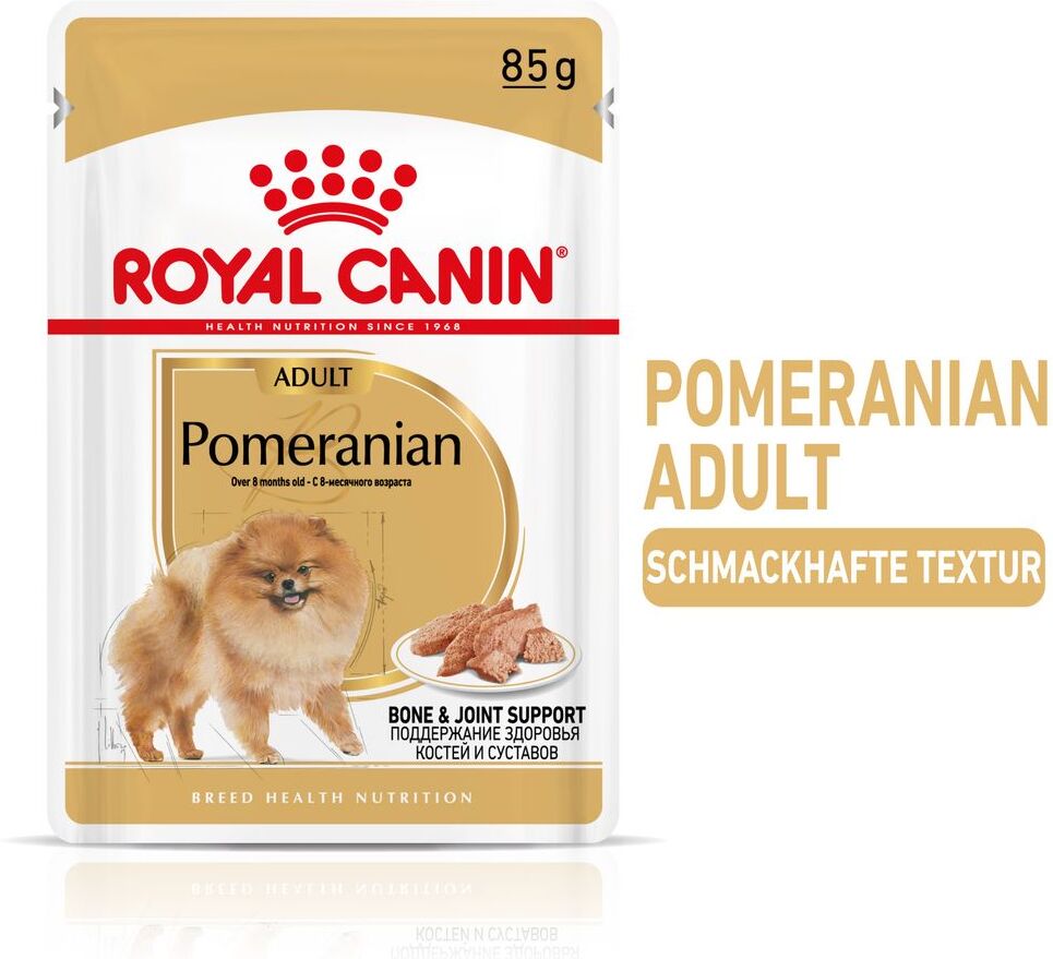 Royal Canin Breed 12x 85g Pomeranian für Zwergspitze Royal Canin Nassfutter für Hunde