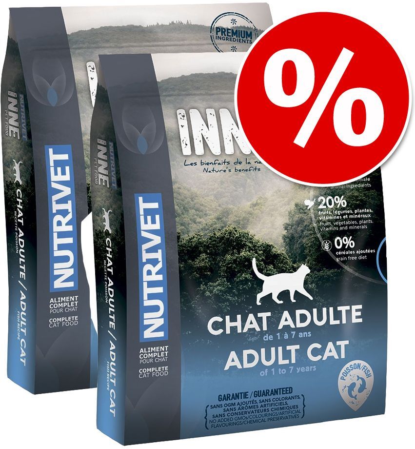 Nutrivet 2x 6kg Inne Cat Adult Chicken Nutrivet Trockenfutter für Katzen