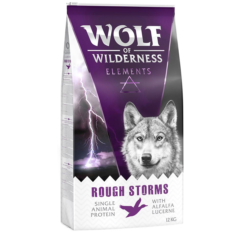 Wolf of Wilderness 2x 12kg "Rough Storms" - Ente Wolf of Wilderness Trockenfutter für Hunde
