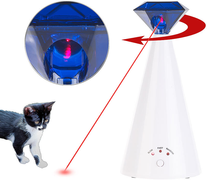 Sweetypet Automatische Laser-Katzenangel zur Förderung des Jagd-Instinkts