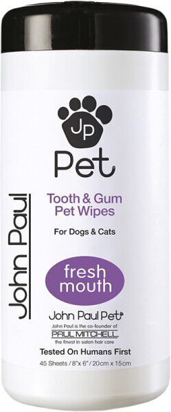 Mitchell Paul Mitchell John Paul Pet Tooth & Gum Wipes 45 Tücher Reinigungstuc