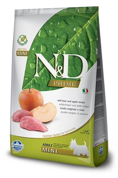Natural&amp;Delicious N&amp;D dog PRIME ADULT MINI boar/apple - 2,5kg