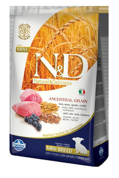 Natural&amp;Delicious N&amp;D dog LG PUPPY MINI LAMB/BLUEBERRY - 2,5kg
