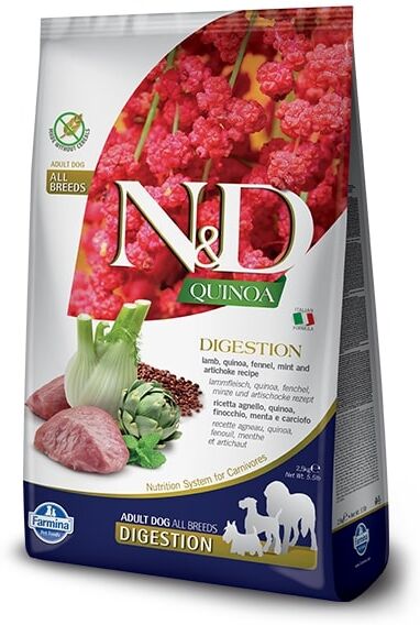 Natural&amp;Delicious N&amp;D dog GF QUINOA digestion LAMB/fennel - 800g