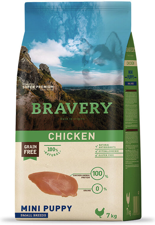 BRAVERY dog PUPPY mini CHICKEN - 7kg