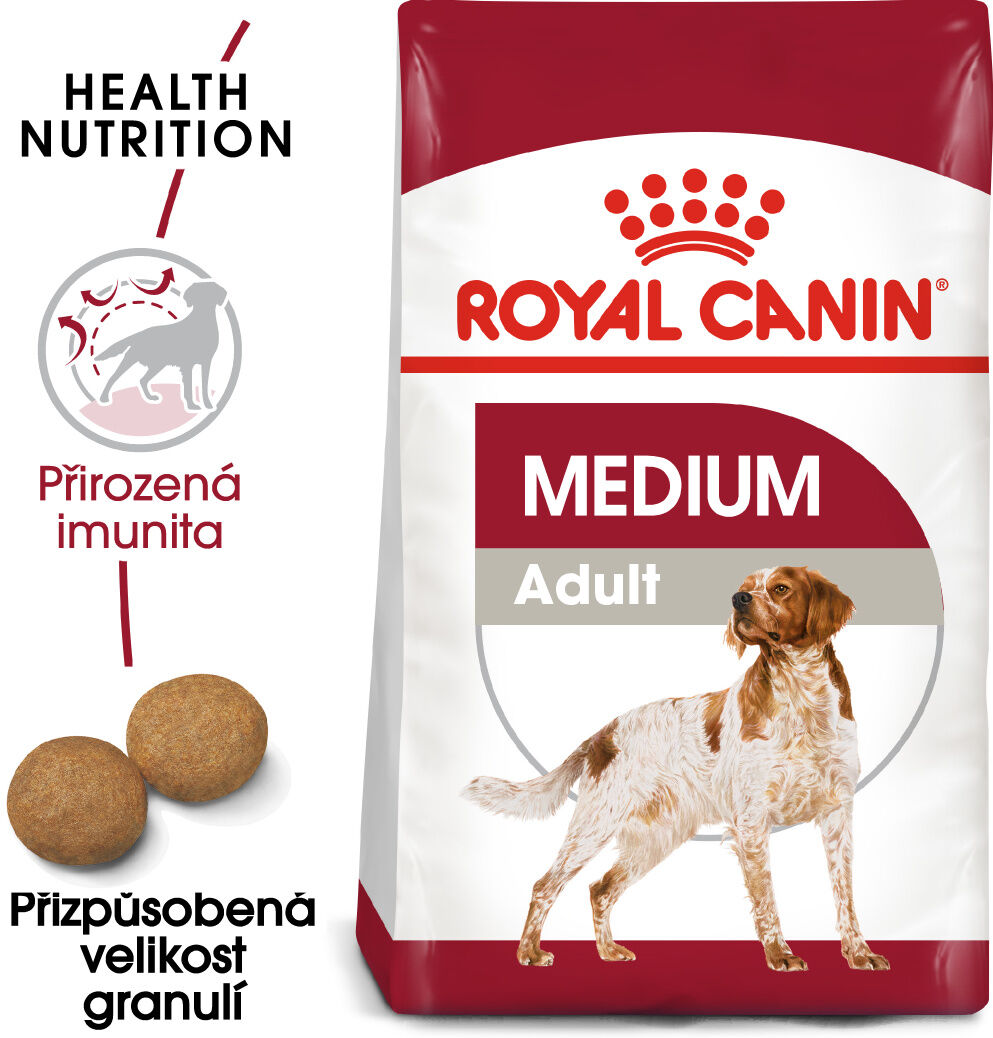 Royal Canin Medium Adult - granule pro dospělé střední psy - 15kg