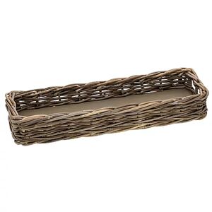 Rattan-Schale, 55 x 18 x 8 cm