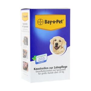 Elanco BAY O PET Zahnpfl.Kaustreif.Spearmint f.gr.Hunde 140 Gramm