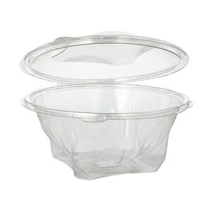 Starpak 8 X 50 Feinkost- und Salatschalen mit Klappdeckel, R-PET rund 1000 ml Ø 18,5 cm · 7,8 cm glasklar