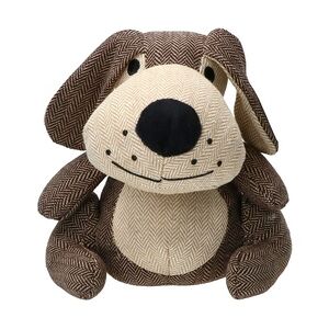 Türstopper Hund braun H23cm 1kg Deko-Tier Boden Tür-Puffer Fensterstopper Sack