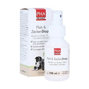 PetVet GmbH PHA Floh & ZeckenStopp Pumpspray f.Hunde/Katzen 100 Milliliter