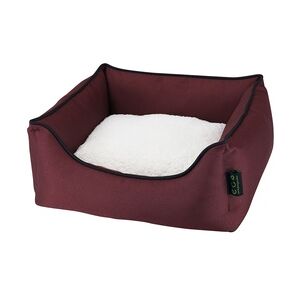 Nobby Eco Komfortbett Esat eckig bordeaux