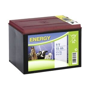 Kerbl Weidezaun Trockenbatterie Zink-Kohle 9 Volt 9 Volt, 55 Ah