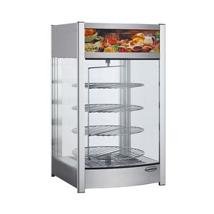 Chefgastro Rotierende Wärmevitrine 97L BxTxH 460x448x785mm