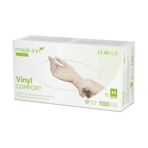 Medi-Inn Vinylhandschuhe Comfort - puderfrei - Gr. S - 1000 Einmalhandschuhe