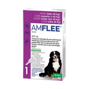 TAD Pharma GmbH Geschäftsbereich Veterinärmedizin AMFLEE 402 mg Spot-on Lsg.f.sehr gr.Hunde 40-60kg 3 Stück
