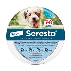 Elanco SERESTO 1,25g + 0,56g Halsband für Hunde bis 8kg 1 Stück