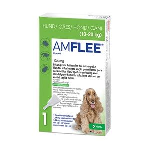 AMFLEE 134 mg Spot-on Lsg.f.mittelgr.Hunde 10-20kg 3 Stück