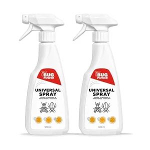 BugPower Universal Insektenspray - gegen alle kriechenden und fliegenden Insekten: 2 x 500 ml