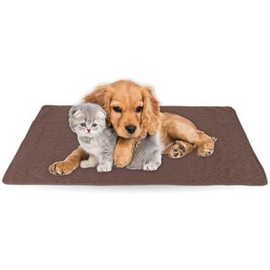 BESTLIVINGS Haustiermatte - 90x140cm ( Braun ) Haustierdecken öko-tex 100 perfekt für Katzen bis große Hunde - s-xl - Steppdecke für Sofa / Bett - Schutz - Braun