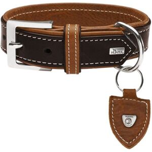 DOG SPORT HUNTER Halsband Tara L-XL (70), dunkelbraun/cognac