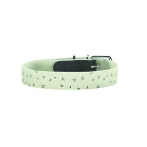 DOG SPORT HUNTER Halsband Convenience Reflect Glow S (40), weiß Sterne