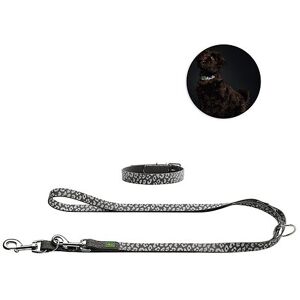 Hunter Hunde-Halsband+Leine reflektierend witterungsbeständig pflegeleicht