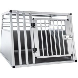 KAHU® Aluminium Hundetransportbox • 82x80x60cm • Transportbox fürs Auto • Hunde-Box