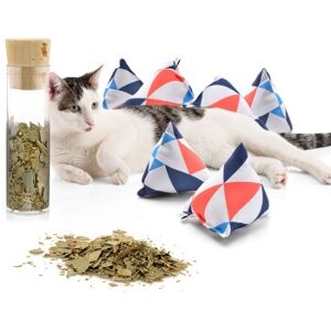 Canadian Cat Company Catnipspielzeug 6x Schmusepyramide Nordic Triangle