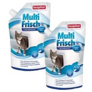 Beaphar Multi-Frisch für Katzentoiletten 400g 2xFrische Brise, 2x