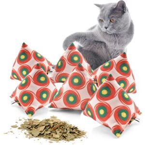 Canadian Cat Company Catnipspielzeug 6x Schmusepyramide Reggae Dot