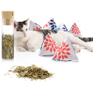 Canadian Cat Company Catnipspielzeug 6x Schmusepyramide Nordic Flower